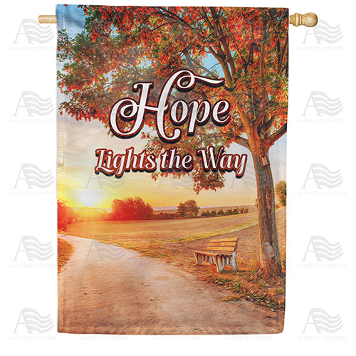 America Forever Hope Lights The Way House Flag