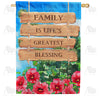 America Forever Family Is A Blessing House Flag