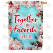 America Forever Life Is Best When Together House Flag