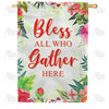 America Forever Bless All Who Gather Here House Flag