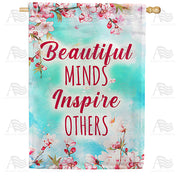 America Forever Beautiful Minds Inspire Others House Flag