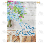 America Forever Stay Positive House Flag