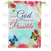 America Forever With God It's Possible House Flag