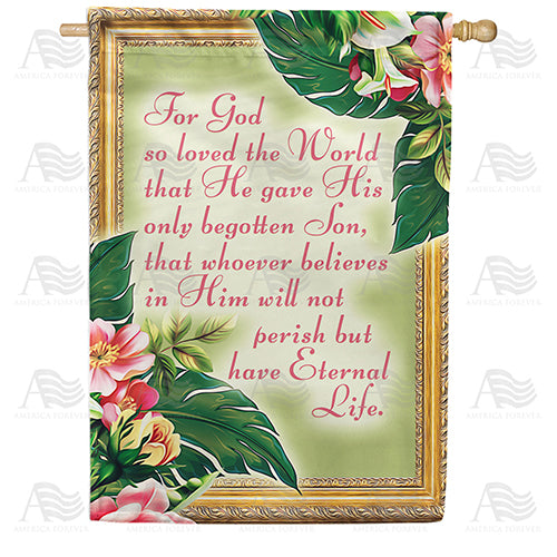 America Forever Eternal Life House Flag