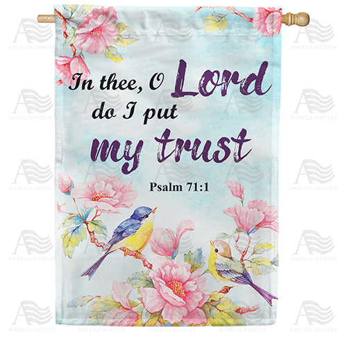 America Forever Trust In The Lord House Flag