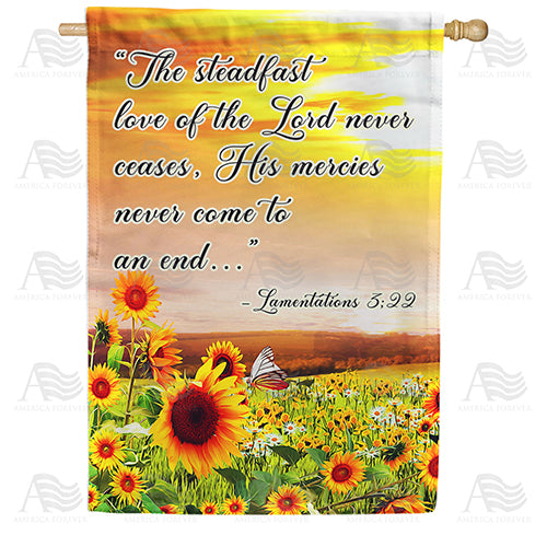America Forever His Love Never Ceases House Flag