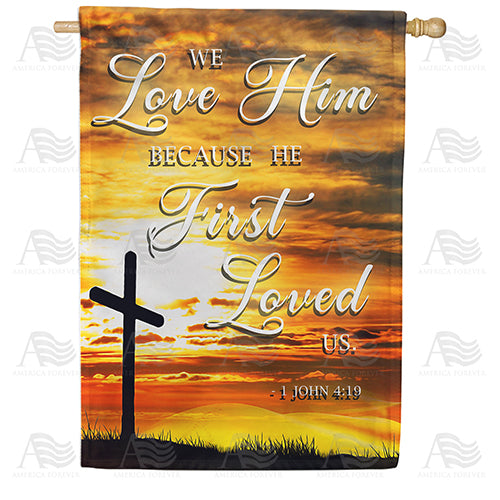 America Forever Our Mutual Love House Flag