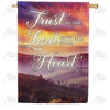 America Forever Trust Your Heart To The Lord House Flag