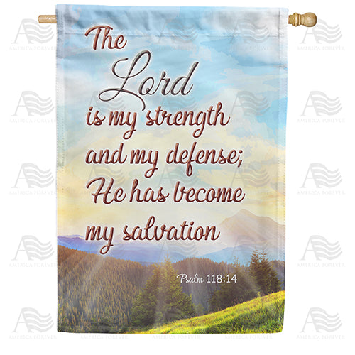 America Forever The Lord Is My Salvation House Flag