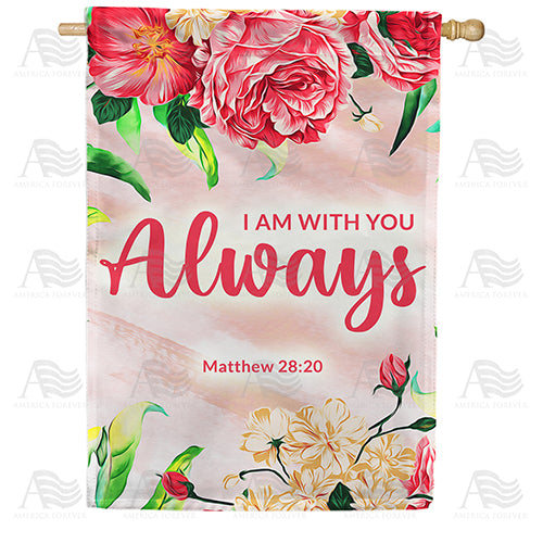 America Forever He Is Always With Me House Flag