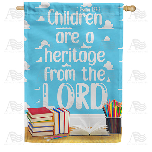 America Forever Children Are A Blessing House Flag