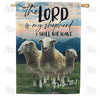 America Forever The Lord Is My Shepherd House Flag
