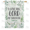 America Forever I Love You Lord House Flag