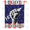 America Forever I Got Vaccinated House Flag