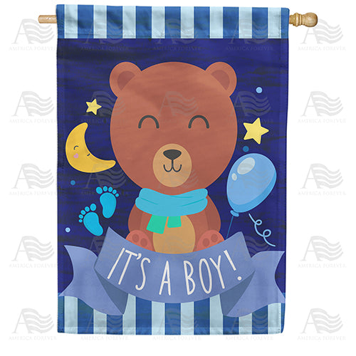 America Forever Oh Joy, It's A Boy! House Flag