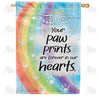 America Forever Pawprints Forever in our Hearts House Flag
