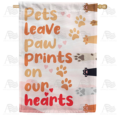 America Forever Pets Touch Our Hearts House Flag