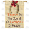 America Forever Thundering Hoofbeats House Flag