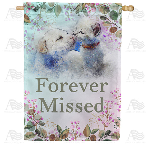 America Forever Pet Forever Missed House Flag