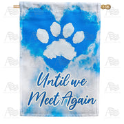 America Forever Sky Paw Print House Flag
