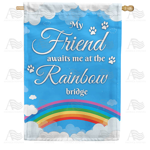 America Forever Reuniting On The Rainbow Bridge House Flag