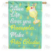 America Forever Sour Life-Sweeten With Pina Coladas House Flag