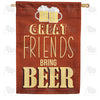 America Forever Great Friends Bring Beer House Flag