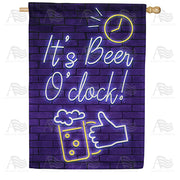 America Forever It's Beer O'clock! House Flag