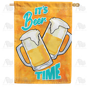 America Forever It's Beer Time House Flag