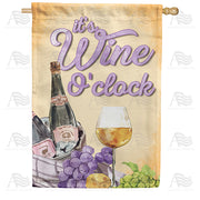 America Forever It's Wine O'clock House Flag
