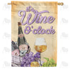 America Forever It's Wine O'clock House Flag