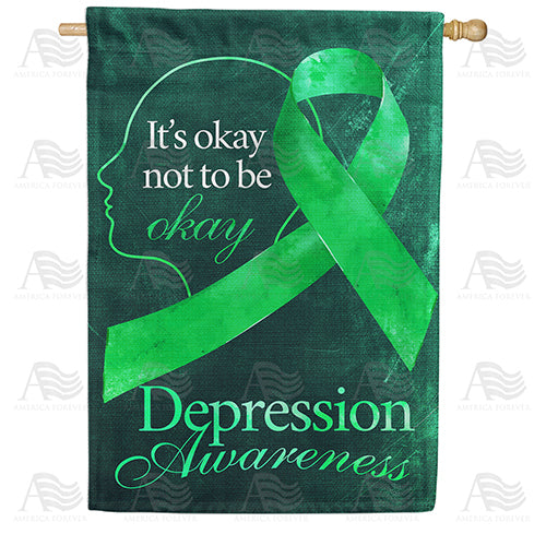 America Forever Depression Awareness House Flag