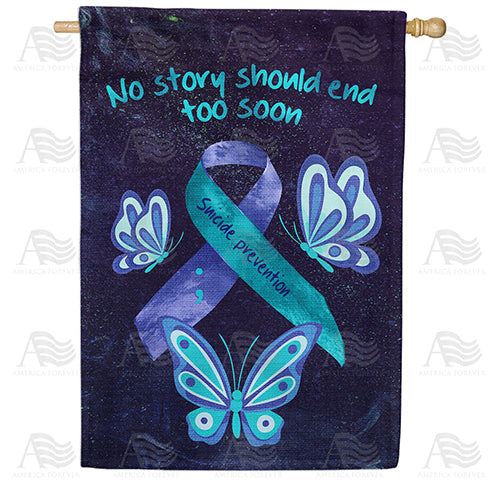 America Forever Suicide Prevention House Flag