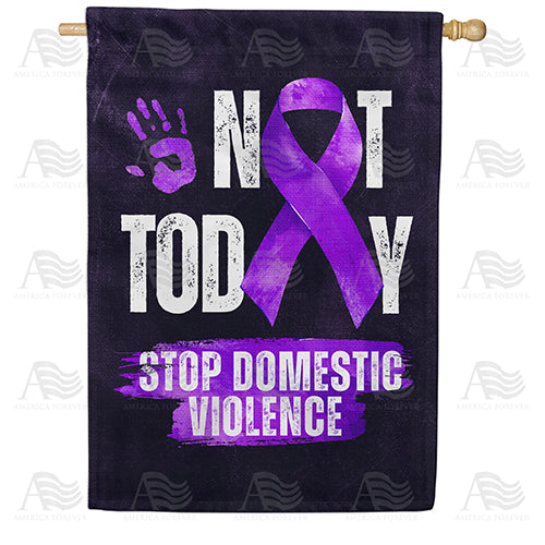 America Forever Stop Domestic Violence House Flag