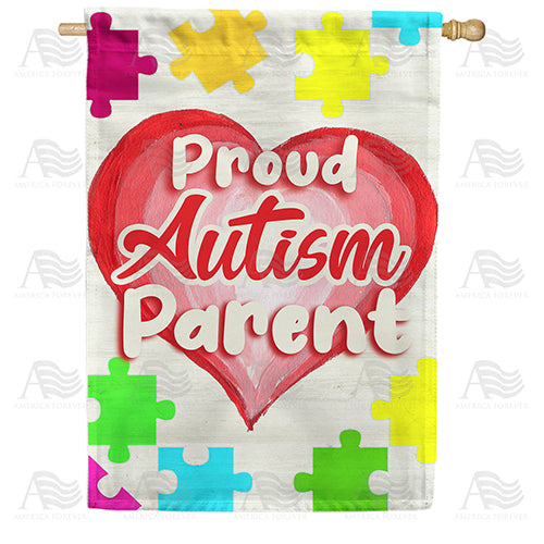 America Forever Proud Autism Parent House Flag