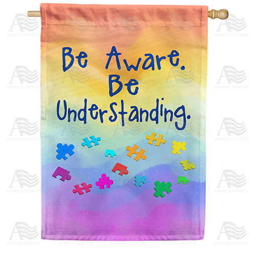 America Forever Many Pieces Of Autism House Flag