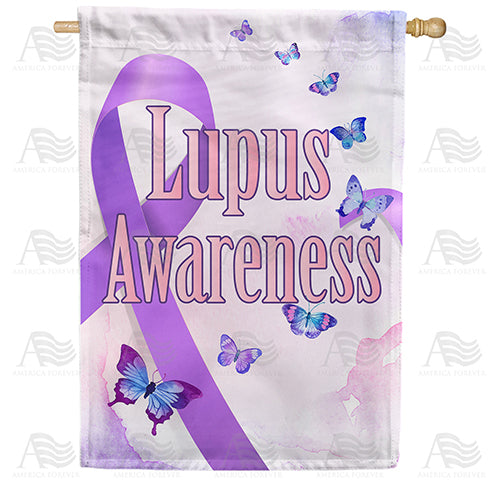 America Forever Lupus Awareness House Flag