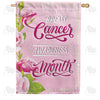 America Forever Breast Cancer Awareness Month House Flag