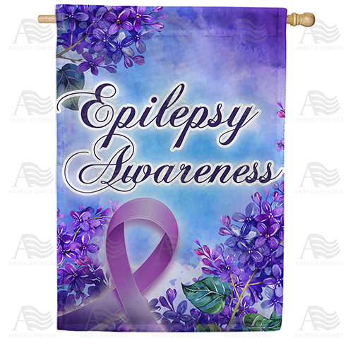 America Forever Epilepsy Awareness House Flag