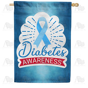 America Forever Diabetes Awareness House Flag