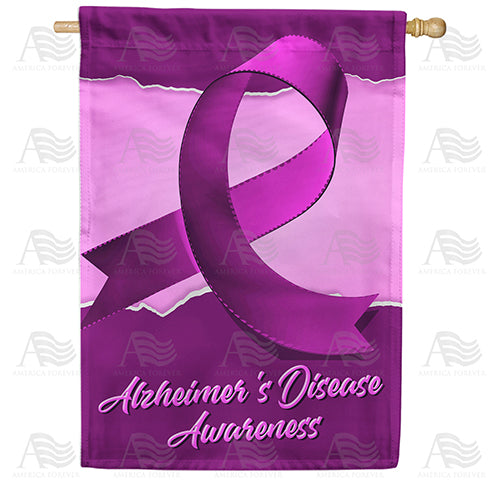 America Forever Alzheimer's Disease Awareness House Flag