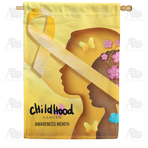 America Forever Childhood Cancer Month House Flag