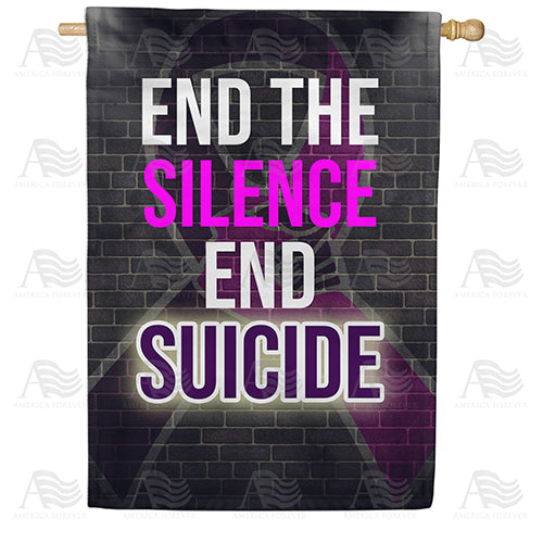 America Forever End Suicide House Flag