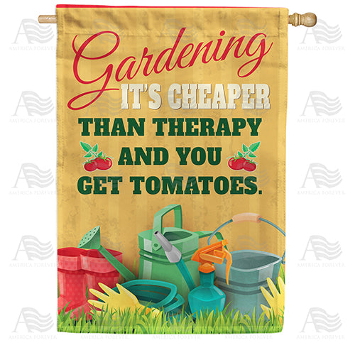America Forever Gardening-Perfect For Mind And Stomach House Flag