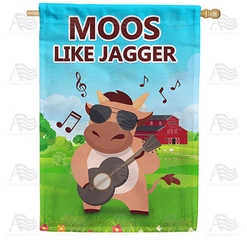 America Forever Moos Like Jagger House Flag