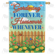 America Forever Gardening Instead Of Housework Always House Flag