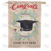 America Forever Personalized Sweet Success Message House Flag