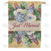 America Forever Just Married House Flag