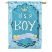 America Forever Personalized It's A Boy Plaque Message House Flag