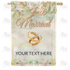 America Forever Personalized Intertwined Love Message House Flag